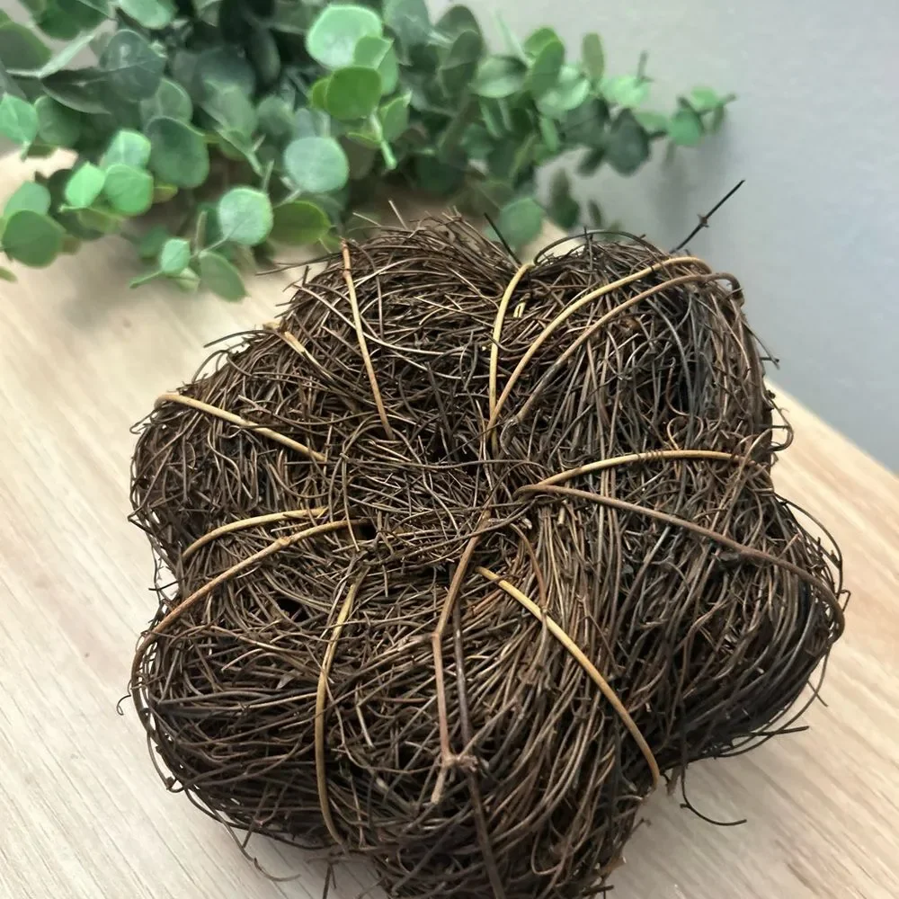 Rustic Natural Wicker Pumpkin Accent